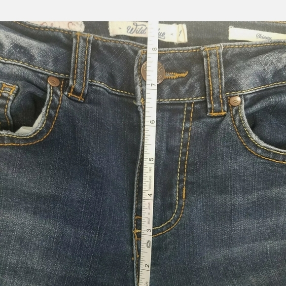 Wild Blue Jeans Juniors Size 1 Sadie Robertson Collection Skinny Distressed - Picture 12 of 12